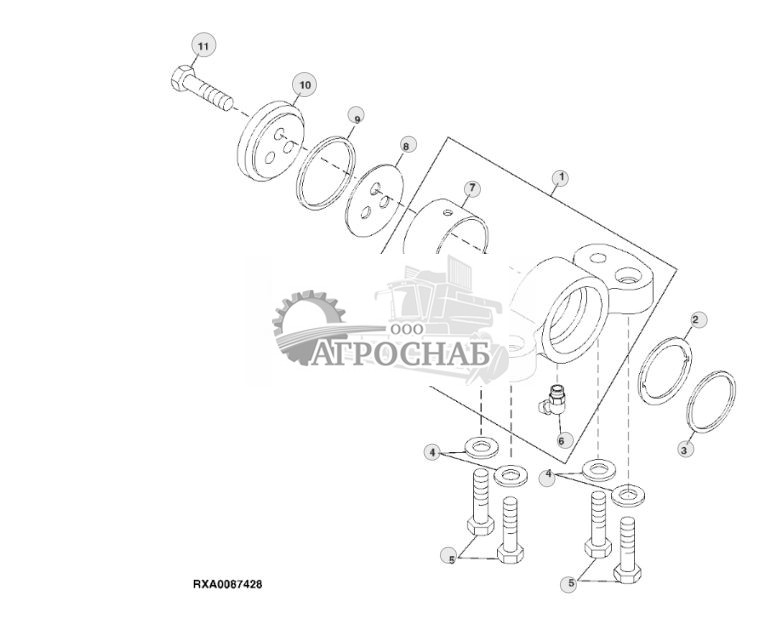 ОПОРА ПЕРЕДНЕГО ПОВОРОТНОГО ШКВОРНЯ ПЕРЕДНЕГО МОСТА - ST395491 584.jpg